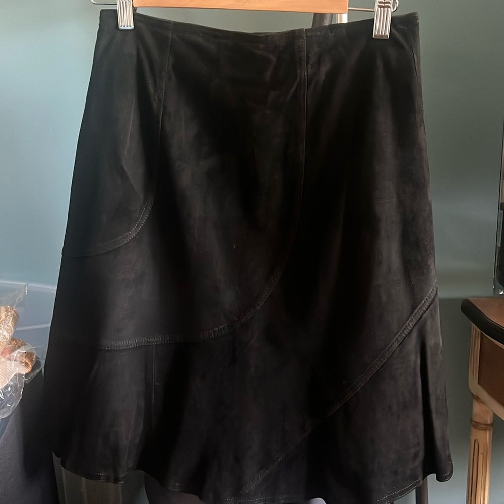 Goat Suede ( leather ) shirt, size 4